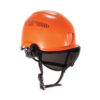 Skullerz 8975V Class C Safety Helmet with 8991 Visor Kit, Smoke Lens, 6-Point Ratchet Suspension, Orange