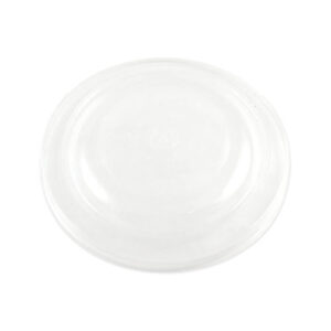 PLA Lids for Fiber Bowls, 7.5" Diameter x 1" h, Clear, Plastic, 300/Carton