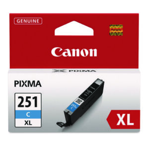 6449B001 (CLI-251XL) ChromaLife100+ High-Yield Ink, 695 Page-Yield, Cyan