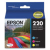 T220520-S (220) DURABrite Ultra Ink, 165 Page-Yield, Cyan/Magenta/Yellow
