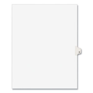Preprinted Legal Exhibit Side Tab Index Dividers, Avery Style, 26-Tab, O, 11 x 8.5, White, 25/Pack, (1415)