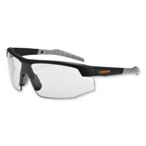 Skullerz Skoll Safety Glasses, Matte Black Nylon Impact Frame, Indoor/Outdoor Polycarbonate Lens