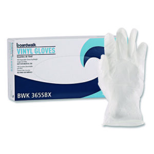 General Purpose Vinyl Gloves, Powder/Latex-Free, 2.6 mil, Small, Clear, 100/Box