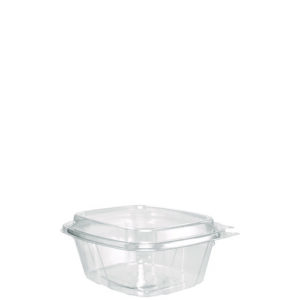 ClearPac SafeSeal Tamper-Resistant/Evident Containers, Domed Lid, 16 oz, Clear, Plastic, 100/Bag, 2 Bags/Carton