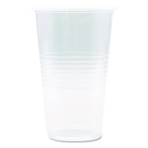 Translucent Plastic Cold Cups, 20 oz, Clear, 50/Pack
