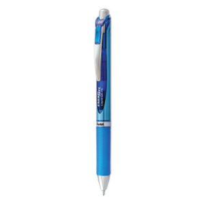 EnerGel RTX Gel Pen, Retractable, Medium 0.7 mm, Blue Ink, Blue/Light Blue Barrel
