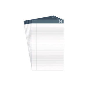 Notepads, Narrow Rule, 50 White 5 x 8 Sheets, 6/Pack