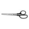 Contract Stainless Steel Standard Scissors, 7" Long, 3.13" Cut Length, Straight Black Handle