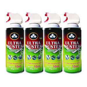 Ultra Duster Industrial Strength Air Duster, 10 oz Can, 4/Pack