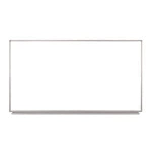 Wall-Mounted Magnetic Whiteboard, 72" x 40", White Surface, Silver Aluminum Frame