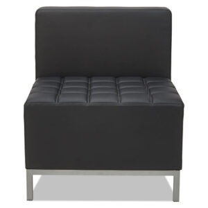 Alera QUB Series Armless L Sectional, Center Seat, 26.38" x 26.38" x 30.5", Black