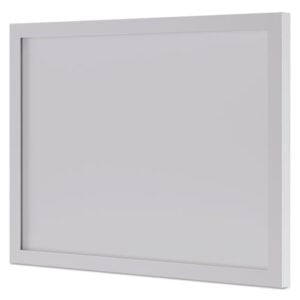BL Series Frosted Glass Modesty Panel, 39.5w x 0.13d x 27.25h, Silver/Frosted