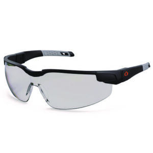 Skullerz DELLENGER Safety Glasses, Adjustable Temples, Black Frame, Indoor/Outdoor Polycarbonate Lens