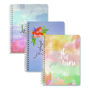 Silver Lining Hardcover Journal, Medium/College Rule, Randomly Assorted Cover Designs and Colors, (100) 7.75 x 5.8 Sheets