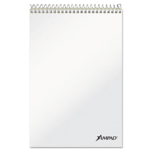 Steno Pads, Gregg Rule, Tan Cover, 70 Green-Tint 6 x 9 Sheets, 6/Pack