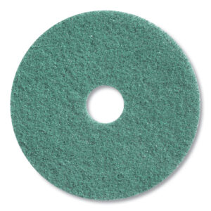 Twister Floor Pad, 16" Diameter, Green, 2/Carton