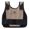 Chill-Its 6225 Premium FR Phase Change Cooling Vest, Modacrylic Cotton, Small/Medium, Khaki