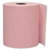 Direct Thermal Printing Paper Rolls, 0.45" Core, 3.13" x 230 ft, Pink, 50/Carton