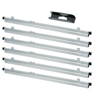 Blueprint Large File Document Hanging Clamps, 42" Wide Document, 42", Silver, 6 Clamps