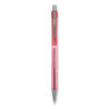 Better Ballpoint Pen, Retractable, Medium 1 mm, Red Ink, Translucent Red Barrel, Dozen