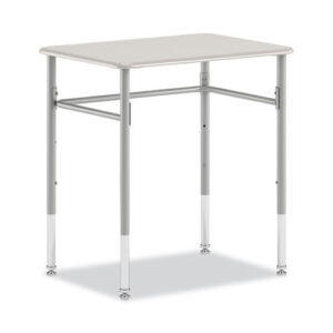 SmartLink Student Desk, Rectangle, 20" x 26" x 23" to 33", White, 2/Carton