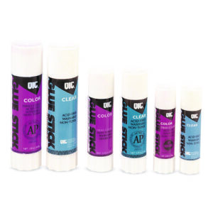 Glue Stick,1.3 oz, Applies Purple, Dries Clear