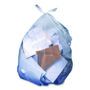 Linear Low-Density Can Liners, 30 gal, 1.1 mil, 36" x 30", Clear, Flat Pack, 250/Carton