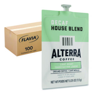 Alterra Decaf House Blend Coffee Freshpack, 100/Carton
