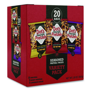 Variety Pack, Assorted Flavors, 1 oz Bag, 20/Box