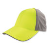 GloWear 8931 Reflective Stretch-Fit Hat, Cotton/Polyester, Small/Medium, Hi-Vis Lime