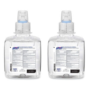 Advanced Hand Sanitizer Green Certified Foam Refill, For CS6 Dispensers, 1,200 mL, Fragrance-Free, 2/Carton