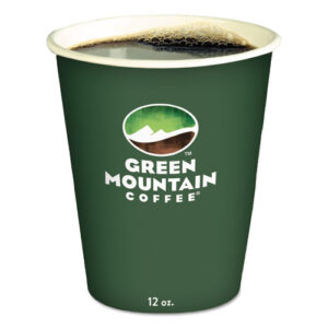 Paper Hot Cups, 12 oz, Green Mountain Design, 1,000/Carton