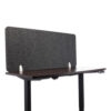 Desk Screen Cubicle Panel and Office Partition Privacy Screen, 54.5 x 1 x 23.5, Polyester, Ash