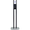 ES10 Dispenser Floor Stand with Automatic Hand Sanitizer Dispenser, 15.56 x 11.75 x 51.82, Graphite