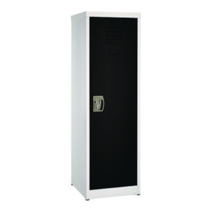Steel Storage Locker, 1 Compartment, 15 x 15 x 48, Black