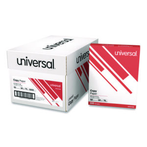 Copy Paper, 92 Bright, 20 lb Bond Weight, 8.5 x 11, White, 500 Sheets/Ream, 10 Reams/Carton
