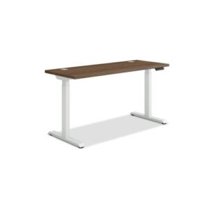 Coordinate Height Adjustable Desk Bundle 2-Stage, 58" x 22" x 27.75" to 47", PinnacleDesigner White