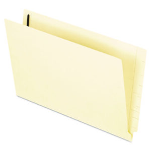 Manila End Tab Expanding Fastener Folders, 2-Ply Tabs, 0.75" Expansion, 2 Fasteners, Legal Size, Manila Exterior, 50/Box