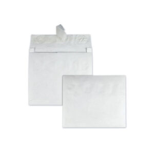 Heavyweight 18 lb Tyvek Open End Expansion Mailers, #13 1/2, Square Flap, Redi-Strip Adhesive Closure, 10 x 13, White, 100/CT