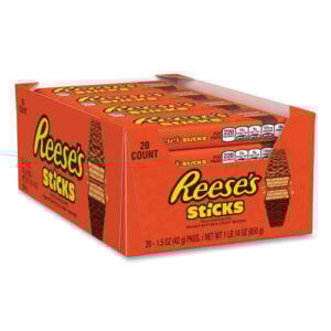 STICKS Wafer Bar, 1.5 oz Bar, 20 Bars/Box