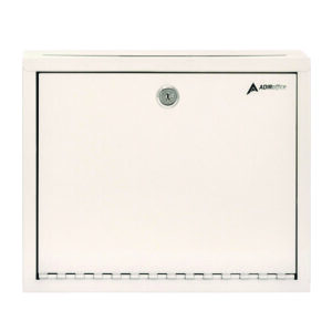 Large Size Steel Multi-Purpose Secure Drop Box, 12 x 3 x 10, White