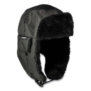 N-Ferno 6802ZI Zipper Trapper Hat + Universal Bump Cap, L/XL, Black