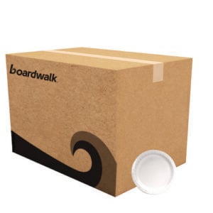 Paper Dinnerware, Plate, 6" dia, White, 1,000/Carton