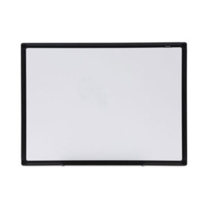 Design Series Deluxe Dry Erase Board, 24" x 18", White Surface, Black Anodized Aluminum Frame