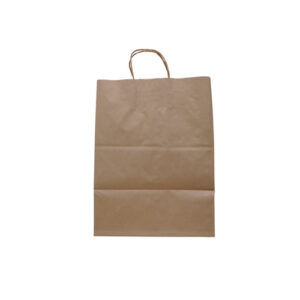 Take Out Twist Handle Bag, Natural Twisted-Paper Handles, 12" x 9" x 15.75", Natural, 200/Carton