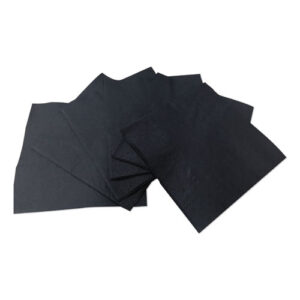 Cocktail Napkins, 2-Ply, 9w x 9d, Black, 2,000/Carton