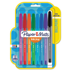 InkJoy 100 Ballpoint Pen, Stick, Medium 1 mm, Assorted Ink and Barrel Colors, 8/Pack
