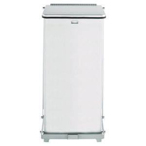 Defenders Heavy-Duty Steel Step Can, 6.5 gal, Stainless Steel