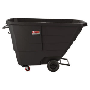 1 cu yd Light Duty Tilt Truck, 1,250 lb Capacity, Black