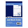 Multipart Job Work Order Pad, Three-Part Carbonless, 5.56 x 7.94, 33 Forms Total